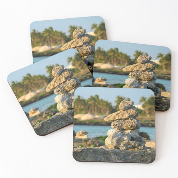 Item preview, Stacked Rocks on Mexico Beach designed and sold by Mullwell Photography.