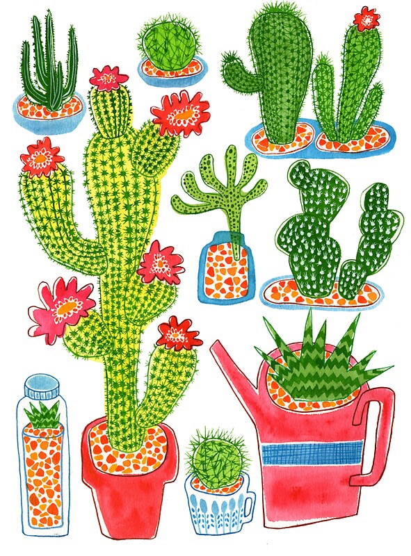 Cactus Stickers Redbubble
