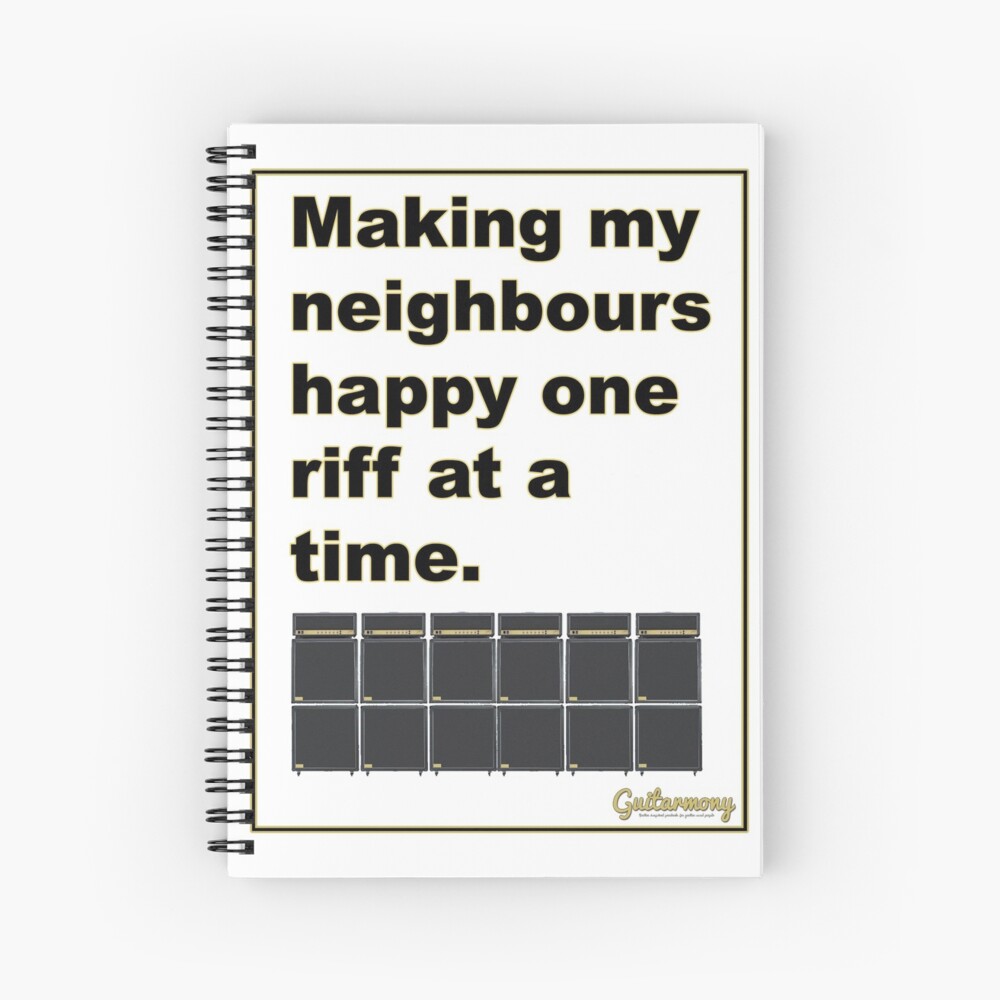 Item preview, Spiral Notebook designed and sold by Guitarmony.