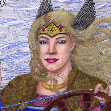 The Norse Goddess Frigg Greeting Card for Sale by PtahRaeArt