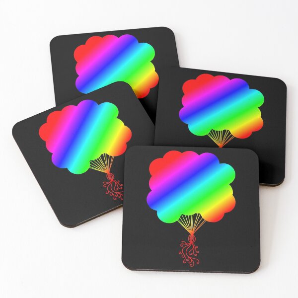 Item preview, Rainbow Party Balloons Silhouette designed and sold by Deborah Camp.