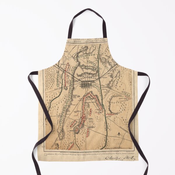 Item preview, The Gettysburg (Map of Gettysburg Battlefield) designed and sold by franklinprintco.