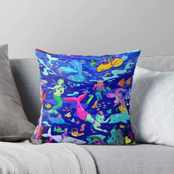 Item preview, Underwater Look at Mermaids Cohabiting with other Aquatic/Marine/Ocean Life  designed and sold by HannahHigh.