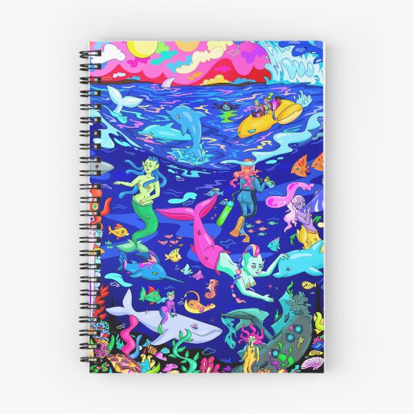 Item preview, Underwater Look at Mermaids Cohabiting with other Aquatic/Marine/Ocean Life  designed and sold by HannahHigh.