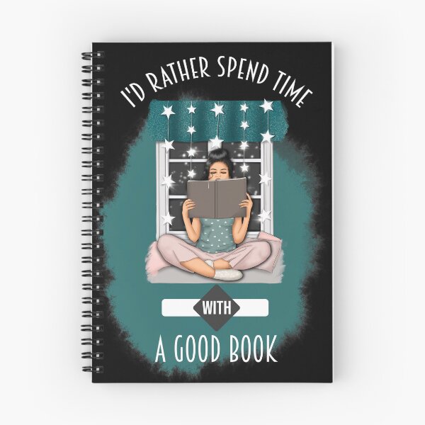 Item preview, I'd Rather Spend Time With A Good Book - Woman Bedtime Reading designed and sold by ColorfulMystic.