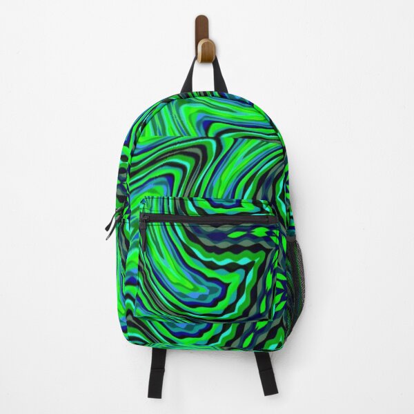 Item preview, Abstract Green & Blue Swirling Fractal Stars designed and sold by SXW Designs.