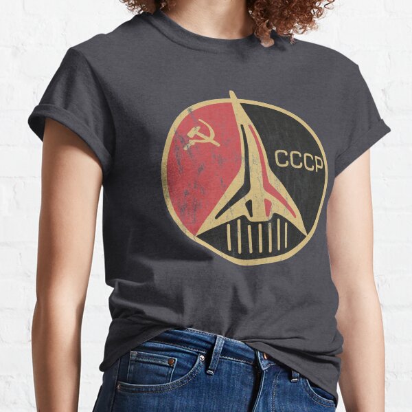 Retro Cosmonaut Mission Badge Classic T-Shirt