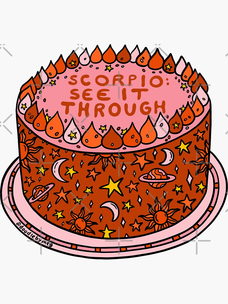 Scorpio 🦂🖤✨ made for the lovely @kayxstars #scorpiocake #scorpioncake  #horoscopecake #gothcake #gothaesthetic #blackcake #vintagecake… | Instagram