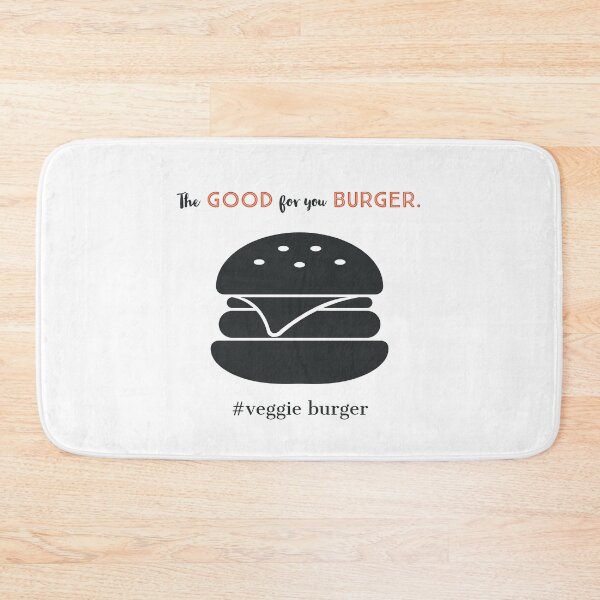 Item preview, The Good for you Burger in Red and Black - Vegan designed and sold by Lisa Thomas.