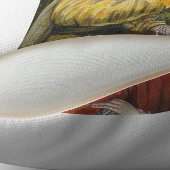 Alternate view of Nicolas Cage, Rembrandt Painting, Mix Tape Throw Pillow