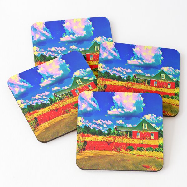 Item preview, House in the field designed and sold by damoesdesign.