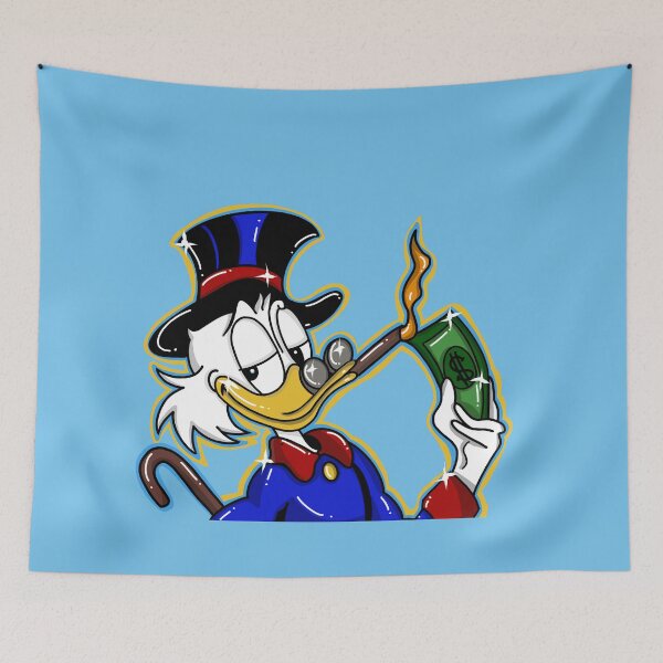 Item preview, Scrooge Mcduck smoking money away  designed and sold by Eva Kiseleva.