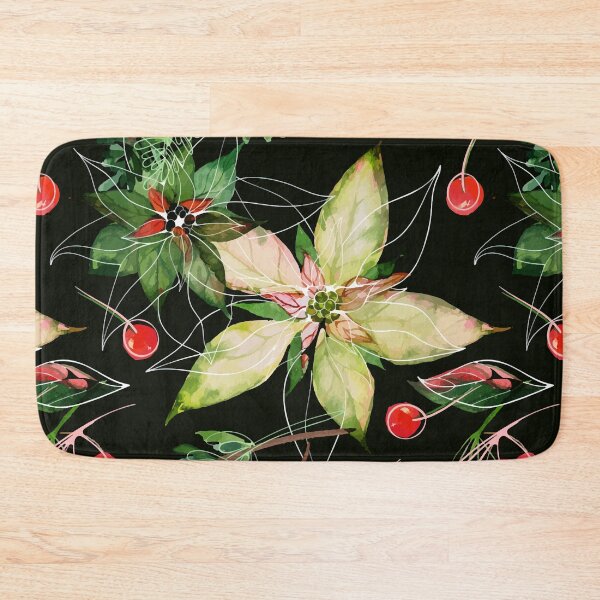 Item preview, Beautiful christmas abstract floral pattern designed and sold by urban-color.