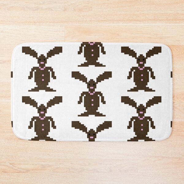 Item preview, Chocolate Bunny Pixel Art designed and sold by LittleDollGames.