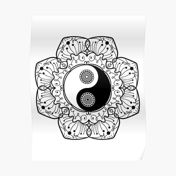 "Yin Yang Meaning Love 02" Poster for Sale by LionWall Redbubble