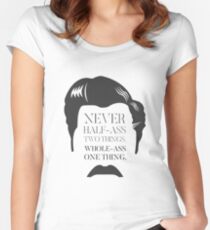 Ron Swanson Women's Fitted Scoop T-Shirt