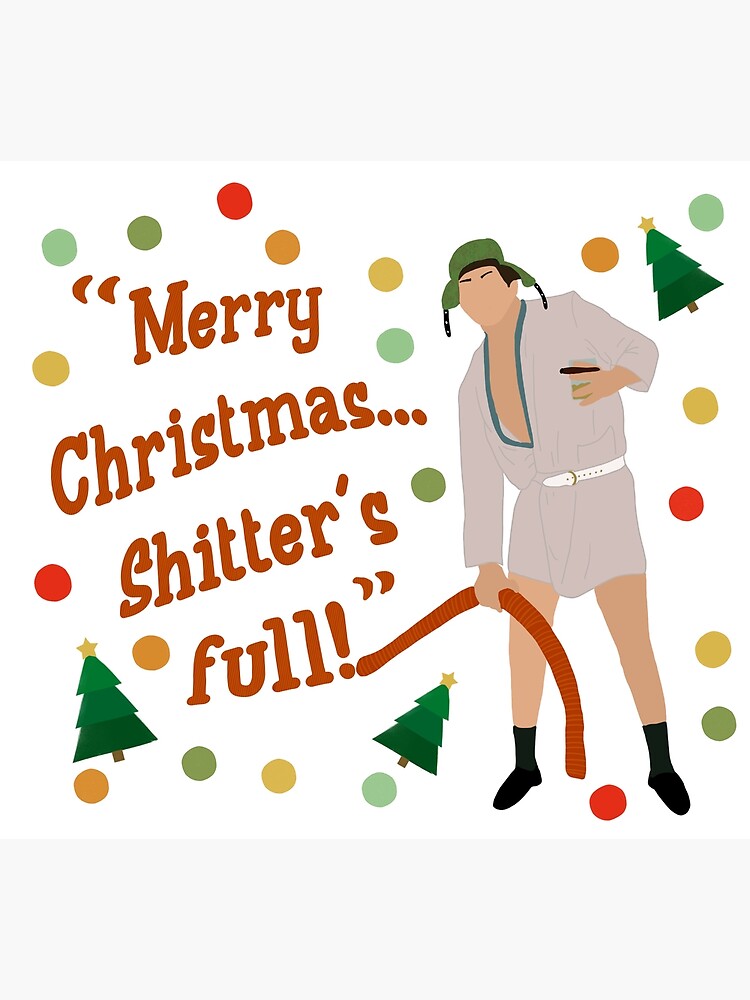 Merry Christmas Shitters Full Funny Candle, Christmas Vacation