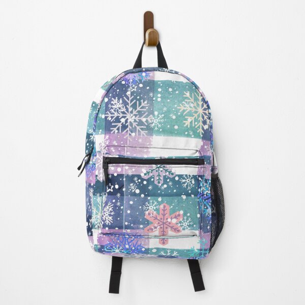 Item preview, Painted Christmas Plaid Pattern With Snowflakes designed and sold by Designs By YL.