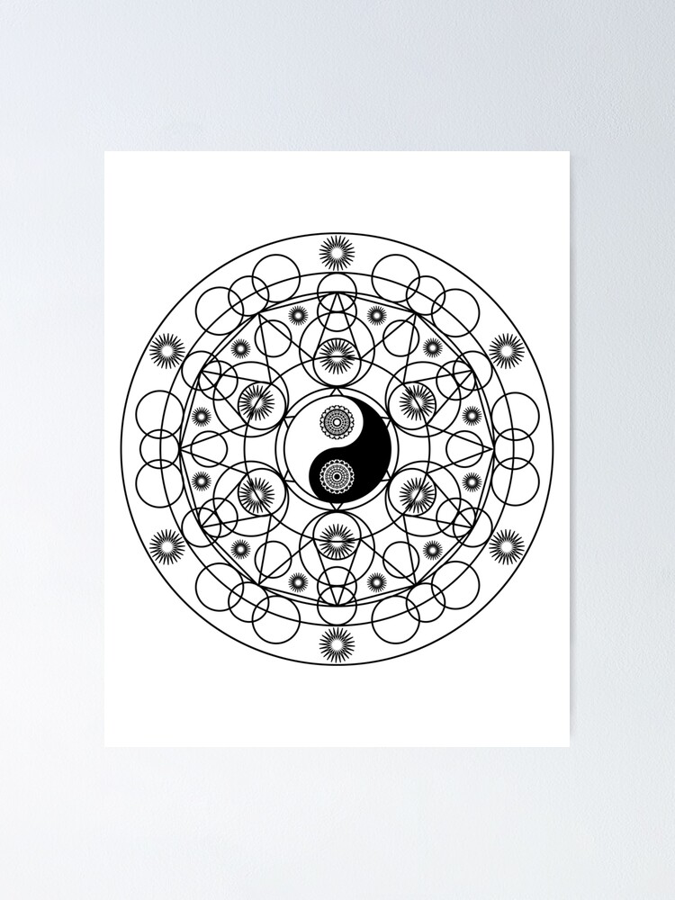 "Yin Yang Meaning Love 03" Poster by LionWall Redbubble