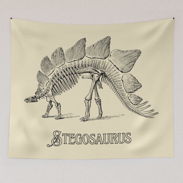Item preview, Vintage Stegosaurus Dinosaur Skeleton designed and sold by goodguy53.