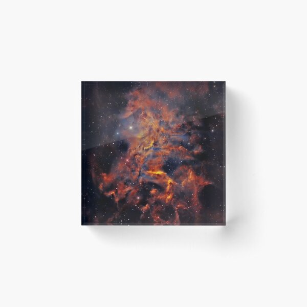 Flaming Star Nebula HD (no text only pic) Acrylic Block