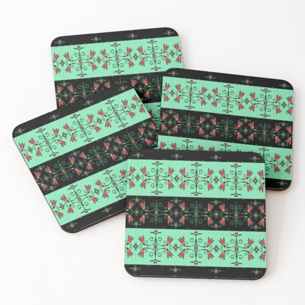 Item preview, Green Anishinaabe Floral designed and sold by KarenDeLeary.