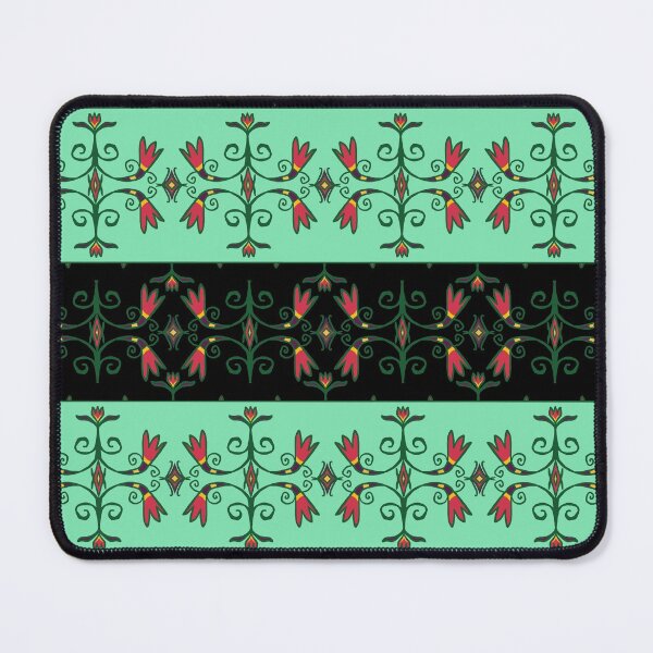 Item preview, Green Anishinaabe Floral designed and sold by KarenDeLeary.
