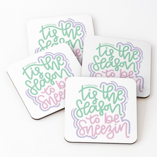 Item preview, Tis The Season To Be Sneezin - Mint / Pink / Purple designed and sold by TswizzleEG.