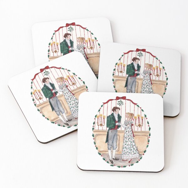 Item preview, Jane Austen Christmas - Under The Mistletoe designed and sold by Some Little Good.