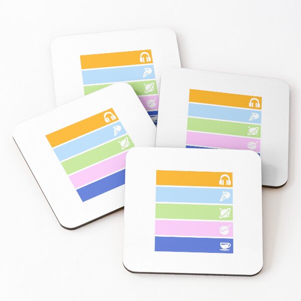 Item preview, Liella! member colors with icons designed and sold by -Azuki-.