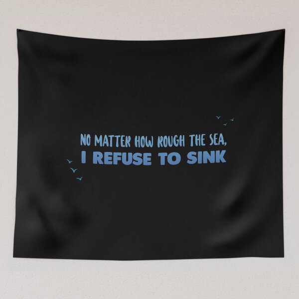 Item preview, No matter how rough the sea - Ocean Quotes designed and sold by swimarts.