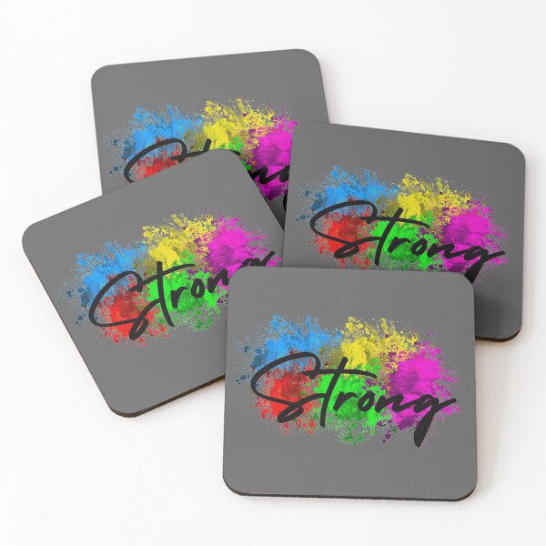 Item preview, Attitude Is Everything | Strong | Gray Background designed and sold by Rainbows Rock.