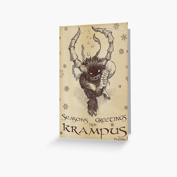 Seasons Greetings from Krampus Greeting Card