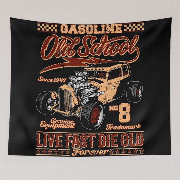Item preview, Old School Rockabilly Hot Rod designed and sold by MatSa007.