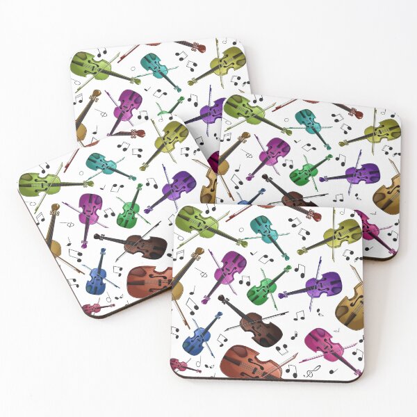 Item preview, Colorful Violin Seamless Pattern designed and sold by VintageViolet79.