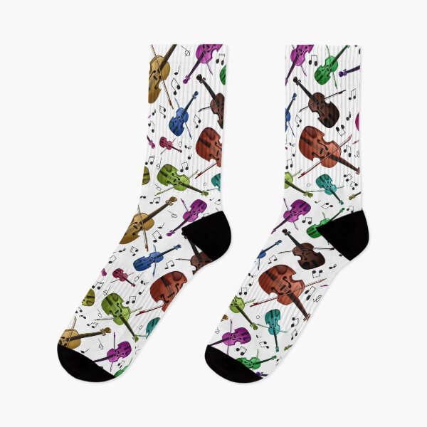 Item preview, Colorful Violin Seamless Pattern designed and sold by VintageViolet79.