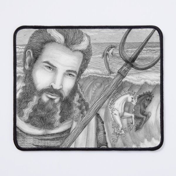 Item preview, The Greek God Poseidon as I see him in a modern world. designed and sold by PtahRaeArt.