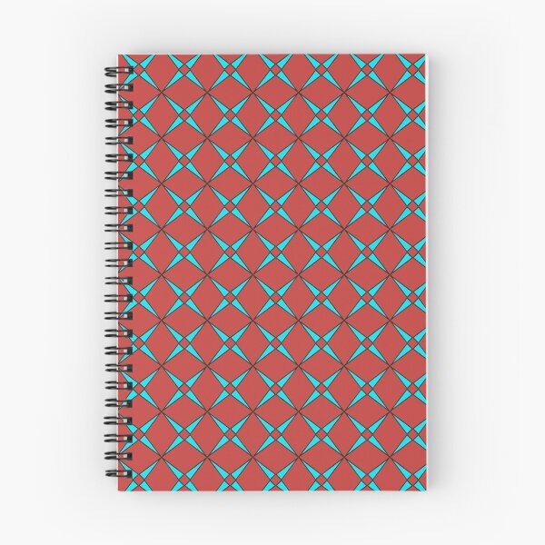 Item preview, Geometric Turquoise Star on Red designed and sold by KeksWorkroom.