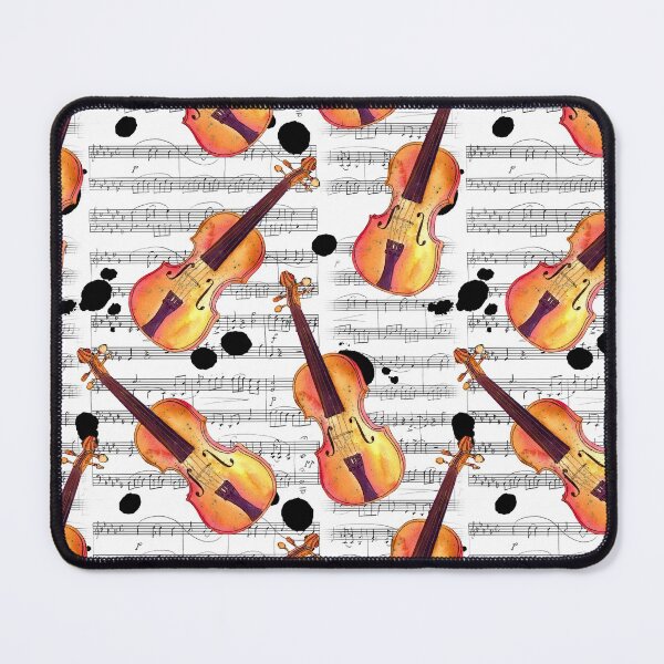 Item preview, Retro Violin Music Art designed and sold by VintageViolet79.
