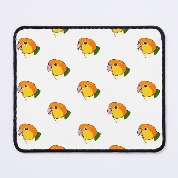 Item preview, white bellied caique parrot portrait designed and sold by Kelsea Taylor.