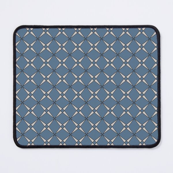 Item preview, Geometric Silver Grey Star on Blue Background designed and sold by KeksWorkroom.