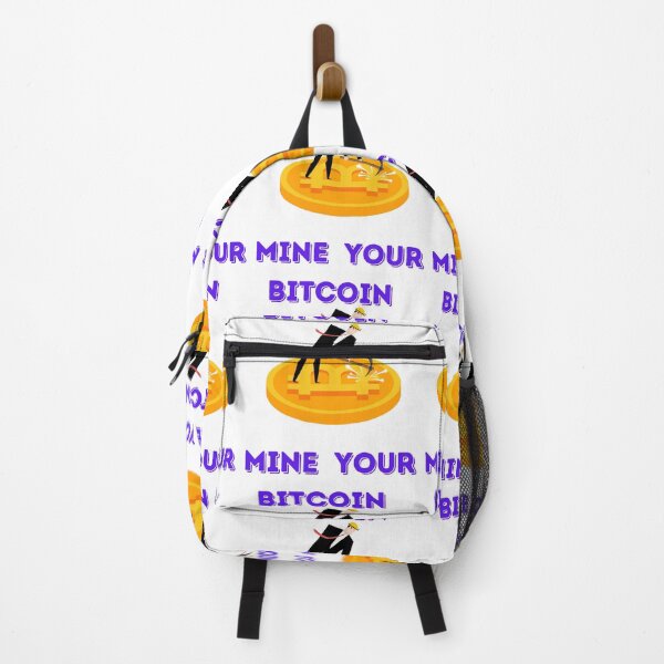 Item preview, Mine Your Bitcoin-White Background designed and sold by Trendi61.
