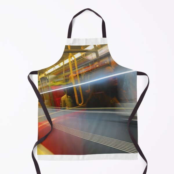 Item preview, Commuters or passengers blurred in motion through window of passing train designed and sold by Brian Scantlebury.