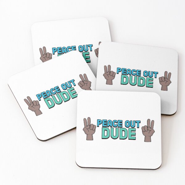 Item preview, Peace Out Dude designed and sold by crazydotdesigns.