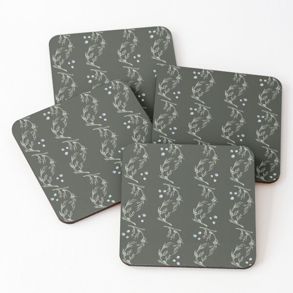 Item preview, Juniper Garland & Berries Pattern designed and sold by Casey Wilkinson.