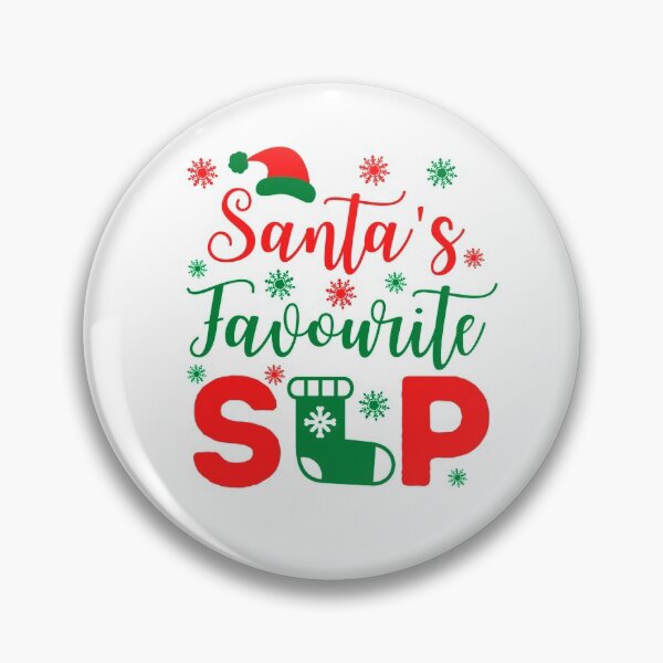 Item preview, Santa's Favourite SLP | Speech Pathologist Christmas | Speech Therapist Christmas designed and sold by Presto Prints Design.