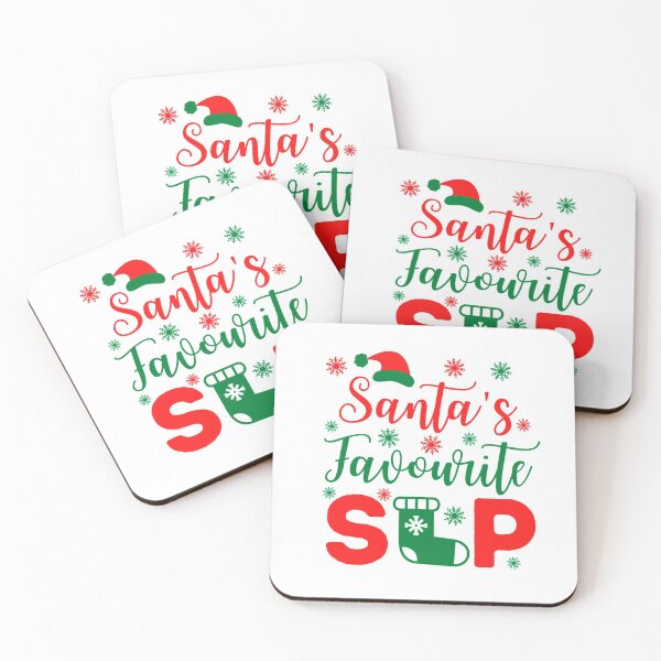 Item preview, Santa's Favourite SLP | Speech Pathologist Christmas | Speech Therapist Christmas designed and sold by Presto Prints Design.