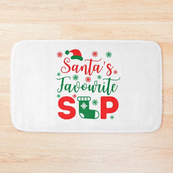 Item preview, Santa's Favourite SLP | Speech Pathologist Christmas | Speech Therapist Christmas designed and sold by Presto Prints Design.