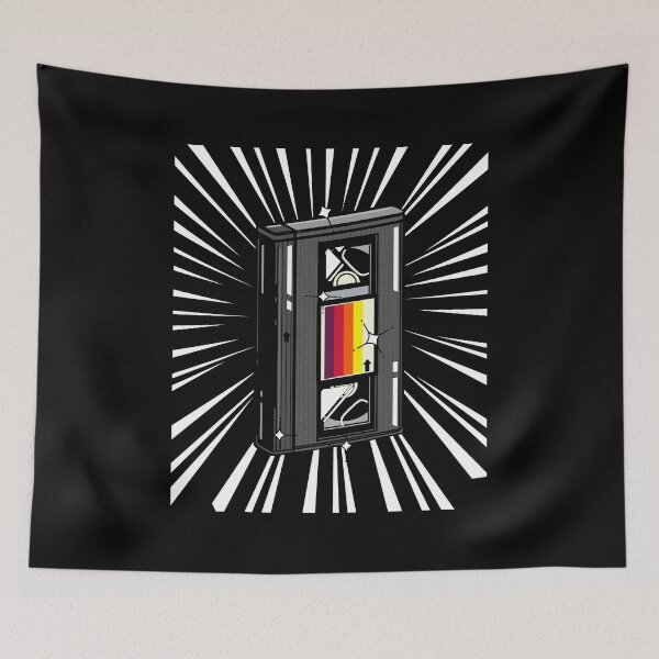 Item preview, Retro Video Cassette (white print) designed and sold by Studio-Sy.