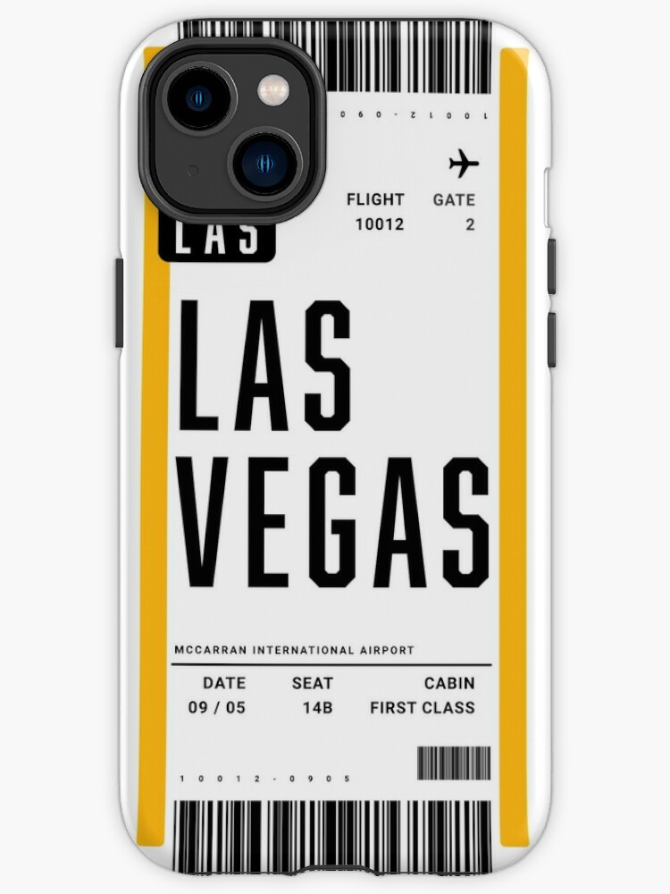 Plane ticket phone case Las Vegas